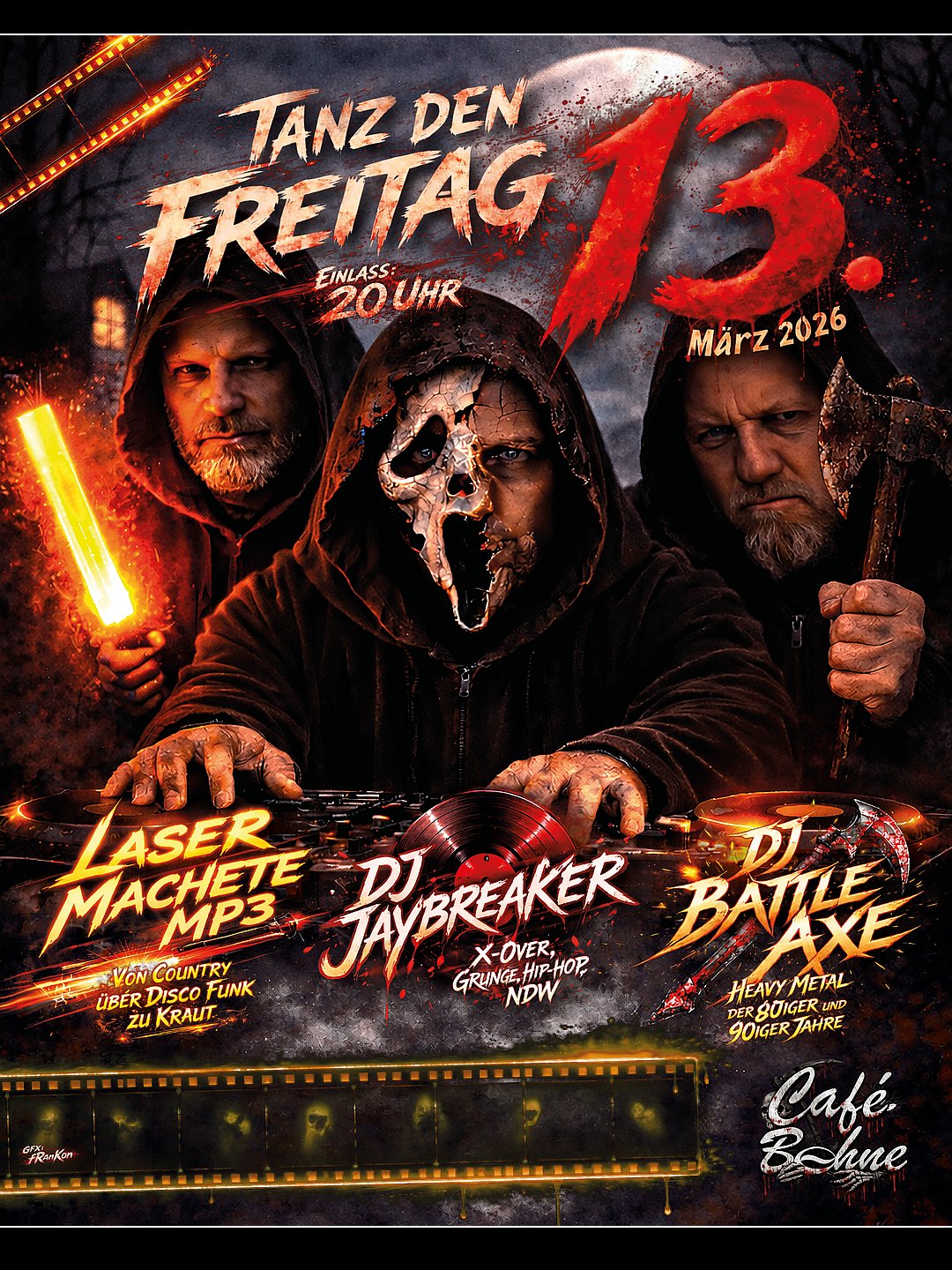 Tanz den Freitag, den 13.
